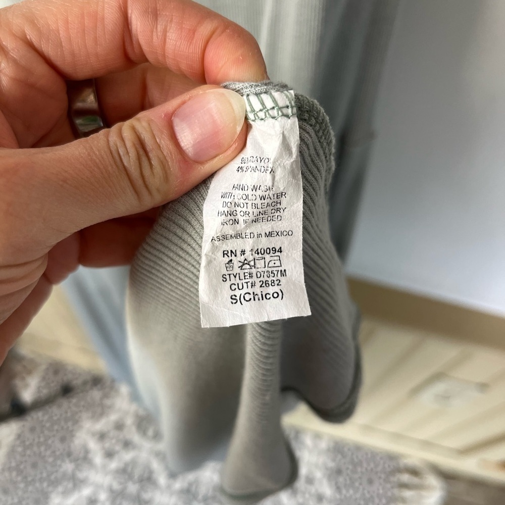 See You Monday Anthropologie Maxi Tiered Sage Green Sundress Women’s Sz S - Picture 8 of 8